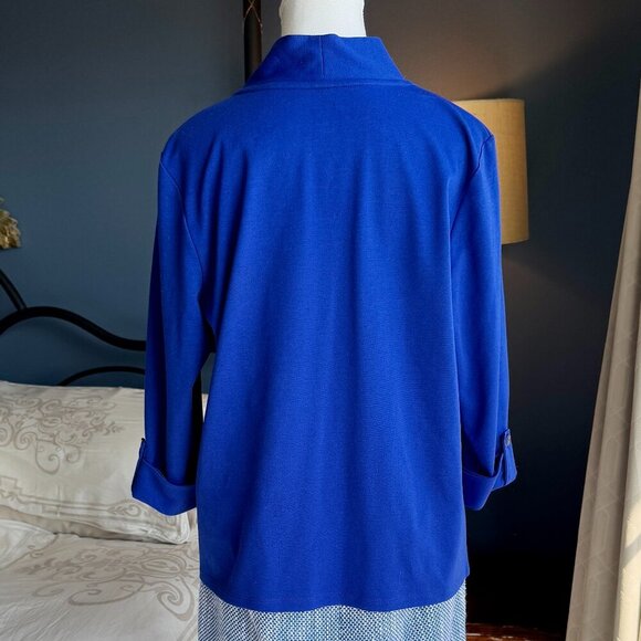 Alia Blue Cardigan With Pockets - Picture 4 of 7